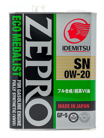 ZEPRO ECO MEDALIST 0W-20 SN/GF-5 4 литра