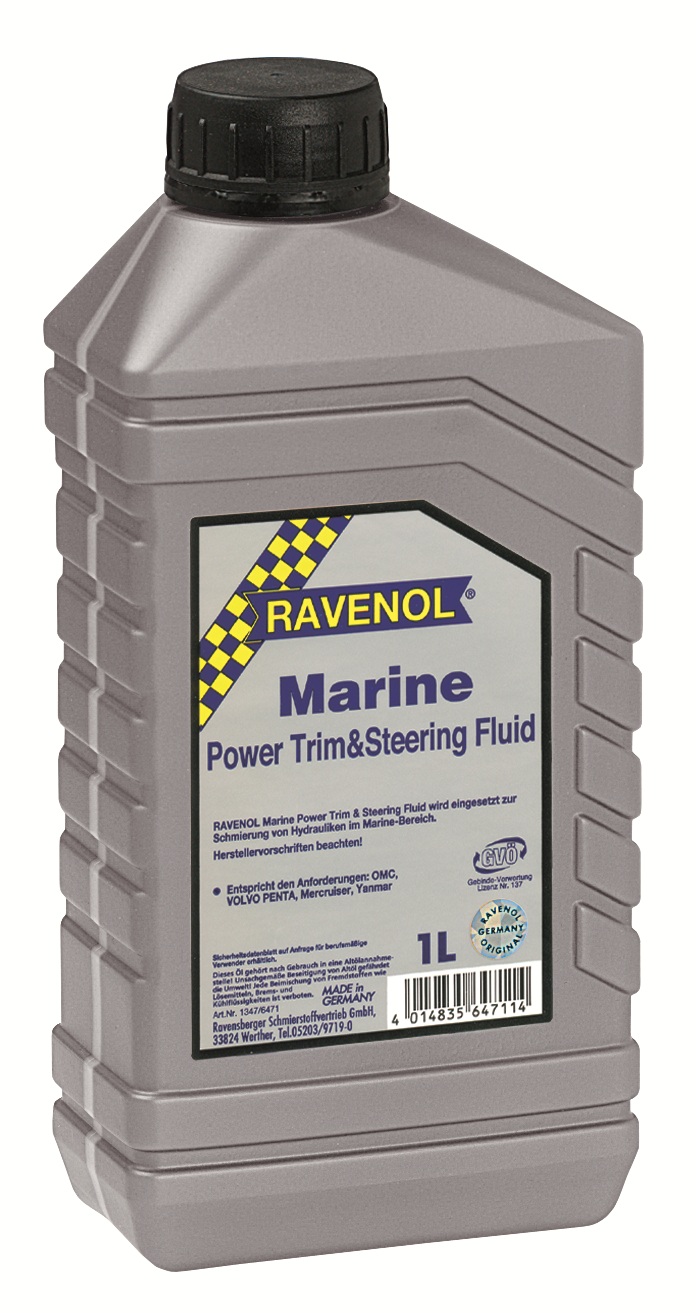 Гидравлическое масло RAVENOL Marine Power Trim u.Steering Fluid ( 1л) 1